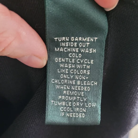 Ralph Lauren full zip lightweight jacket Women's XL black, green & purple trim - Picture 8 of 11